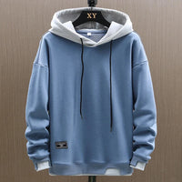 Jens | Herren Lässiger Zwei-Ton Hoodie - Blau