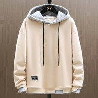 Jens | Herren Lässiger Zwei-Ton Hoodie - Beige