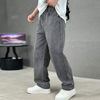 Jeremy | Herren Klassische Straight Leg Jeans - Dunkelgrau