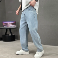 Jeremy | Herren Klassische Straight Leg Jeans - Hellblau