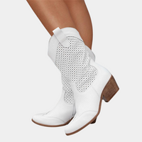 Johanna | Orthopädische Komfort Cowboystiefel - Weiß