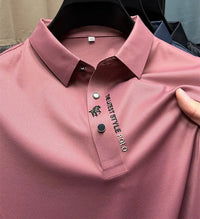 Jonas | Herren Atmungsaktives Komfort-Poloshirt - Rosa