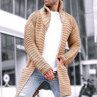 Mason | Herren Cardigan mit Stehkragen und Taschen - Beige