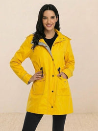 Karin | Damen Wasserabweisende Windbreaker Regenjacke - Gelb