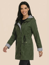 Karin | Damen Wasserabweisende Windbreaker Regenjacke - Olive