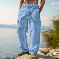 Kilian | Herren Cargo Hose mit Kordelzug und Seitentaschen - Himmelblau