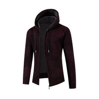LUKAS – Der gemütliche Kapuzenpullover für Herren - Weinrot