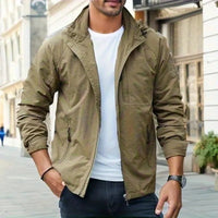Konstantin | Herren Cargo Jacke Übergangsjacke - Braun