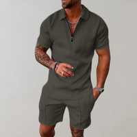 Konstantin | Herren Polo Shorts Set - Grün