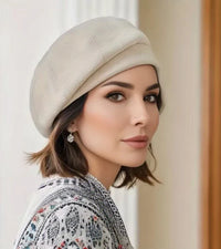 Lina | Elegante Damen Mütze im Pariser Stil - Beige