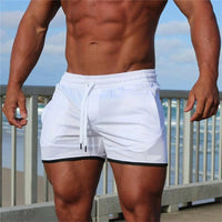 Leander | Herren Badehose Schnelltrocknend Shorts - Weiß