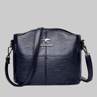 Marieke | Damen Geräumige Elegante Ledertasche - Blau