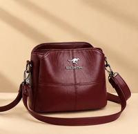 Marieke | Damen Geräumige Elegante Ledertasche - Rot