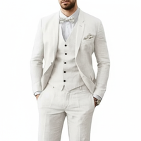 Leonardo | Herren Dreiteiliger Hochzeitsanzug - Weiß