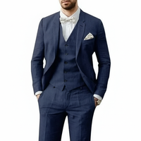 Leonardo | Herren Dreiteiliger Hochzeitsanzug - Marineblau
