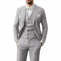 Leonardo | Herren Dreiteiliger Hochzeitsanzug - Grau