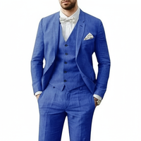 Leonardo | Herren Dreiteiliger Hochzeitsanzug - Blau