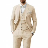 Leonardo | Herren Dreiteiliger Hochzeitsanzug - Beige