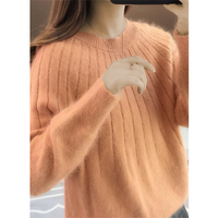 Lina | Kaschmir Strickpullover Weich - Orange