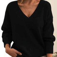 Lina | Weicher Kaschmir Pullover - Schwarz