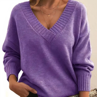 Lina | Weicher Kaschmir Pullover - Lila