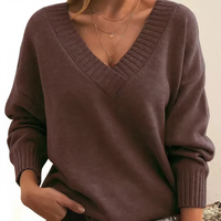 Lina | Weicher Kaschmir Pullover - Braun