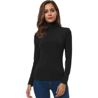 Lorelei | Weicher Rollkragenpullover - Schwarz