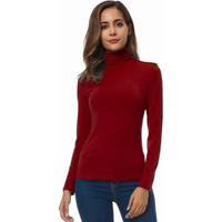 Lorelei | Weicher Rollkragenpullover - Rot