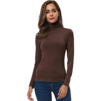 Lorelei | Weicher Rollkragenpullover - Kaffee