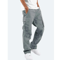 Luis | Herren Relaxed Cargohose mit Taschen - Grau
