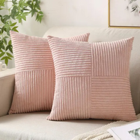 Dekokissen Samt Weich Quadratisch Sofa Wohnzimmer - Rosa