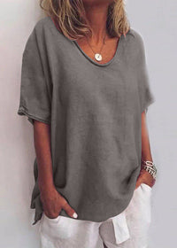 Amie™ - Bequeme Bluse in lockerer Passform - Dunkelgrau
