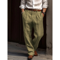Manuel | Herren Leichte Leinenhose - Grün
