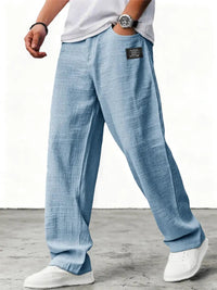 Marei | Elegante Atmungsaktive Leinenhose - Blau