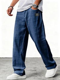 Marei | Elegante Atmungsaktive Leinenhose - Marineblau