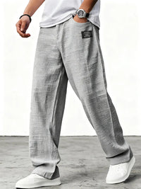 Marei | Elegante Atmungsaktive Leinenhose - Grau