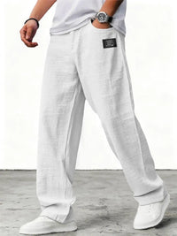 Marei | Elegante Atmungsaktive Leinenhose - Weiß