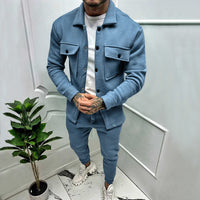Matthias | Herren Zweiteiler Set - Hellblau