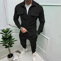 Matthias | Herren Zweiteiler Set - Schwarz