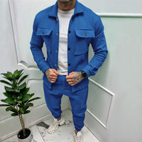 Matthias | Herren Zweiteiler Set - Blau