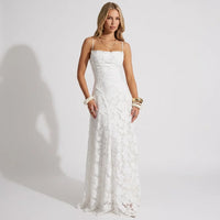 Miriam | Damen Festliches Elegantes Maxikleid - Weiß