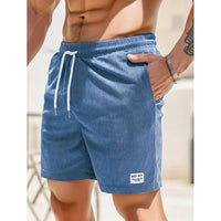Maximilian | Herren Badeshorts mit Kordelzug - Blau