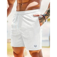Maximilian | Herren Badeshorts mit Kordelzug - Weiß