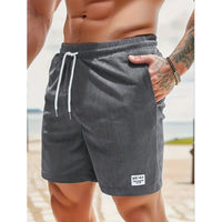 Maximilian | Herren Badeshorts mit Kordelzug - Dunkelgrau