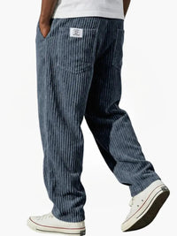 Maximilian | Herren Elegante Komfort-Cordhose - Blau