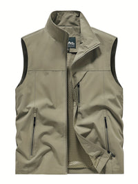 Maximilian | Herren Leichte Outdoor Weste - Kaki