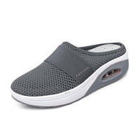 Meike | Damen Slip-On Sneaker mit Luftkissensohle - Dunkelgrau