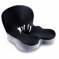 Sitzkissen Memory Foam Haltung Büro Stuhl Auto Sitz - Schwarz