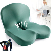 Sitzkissen Memory Foam Haltung Büro Stuhl Auto Sitz - Grün