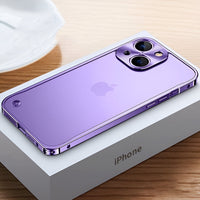 Handyhülle Aluminium Bumper Slim Schutz Case - Violett